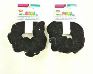 Coletero negro 12 unidades - Accesorios elegantes para el cabello