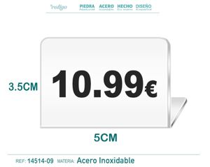 Placa de acero 3.5x5cm 10.99 - Accesorios para bisutería