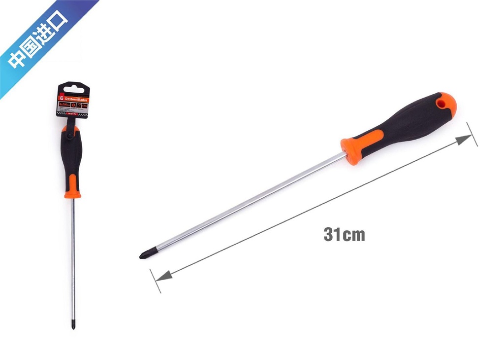 Destornillador de línea + 6x200 mm - Herramientas manuales