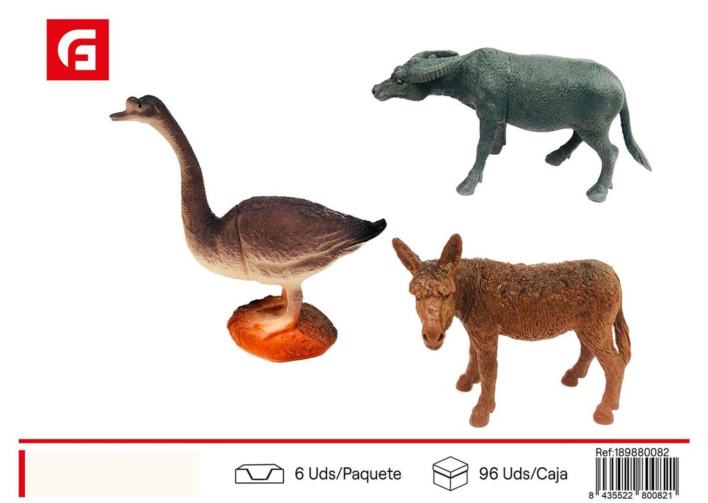 Animales de la granja set de 3 piezas - Juguetes y figuras de granja