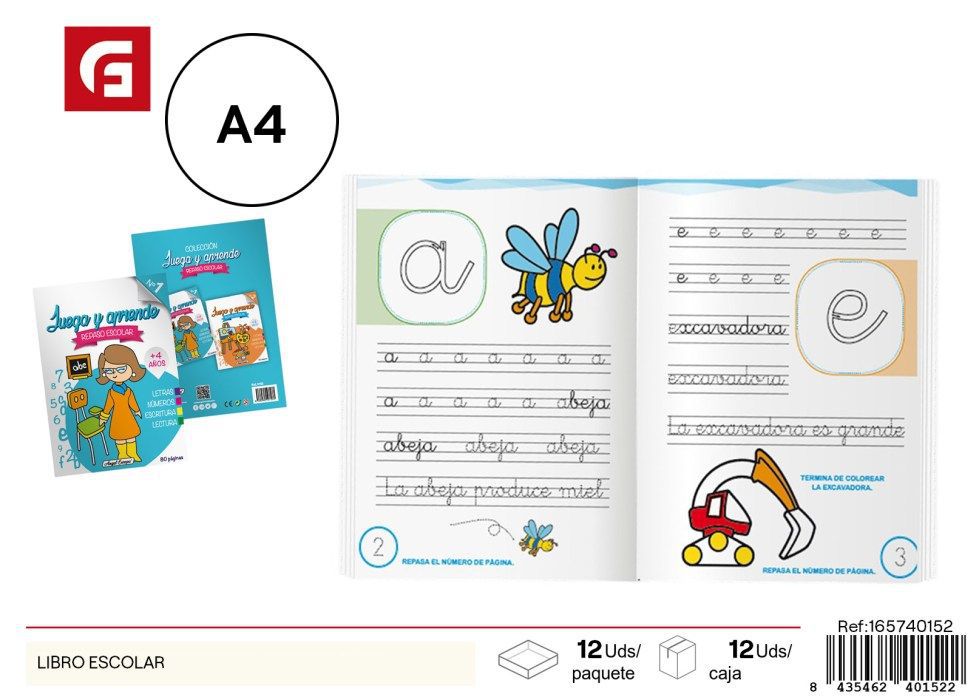 Libro escolar de pintura - Material didáctico para niños