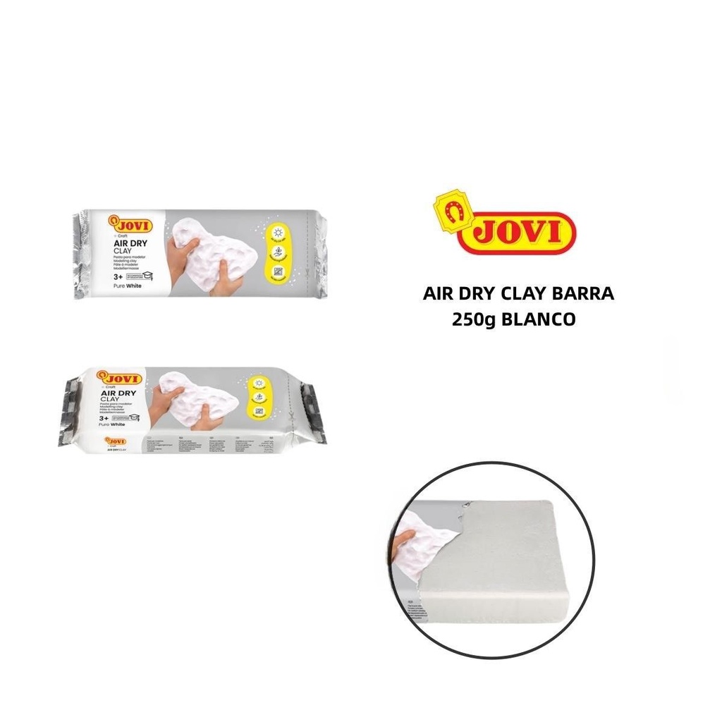 Pasta de modelar 250g 24 piezas caja blanca JOVI - Material para manualidades