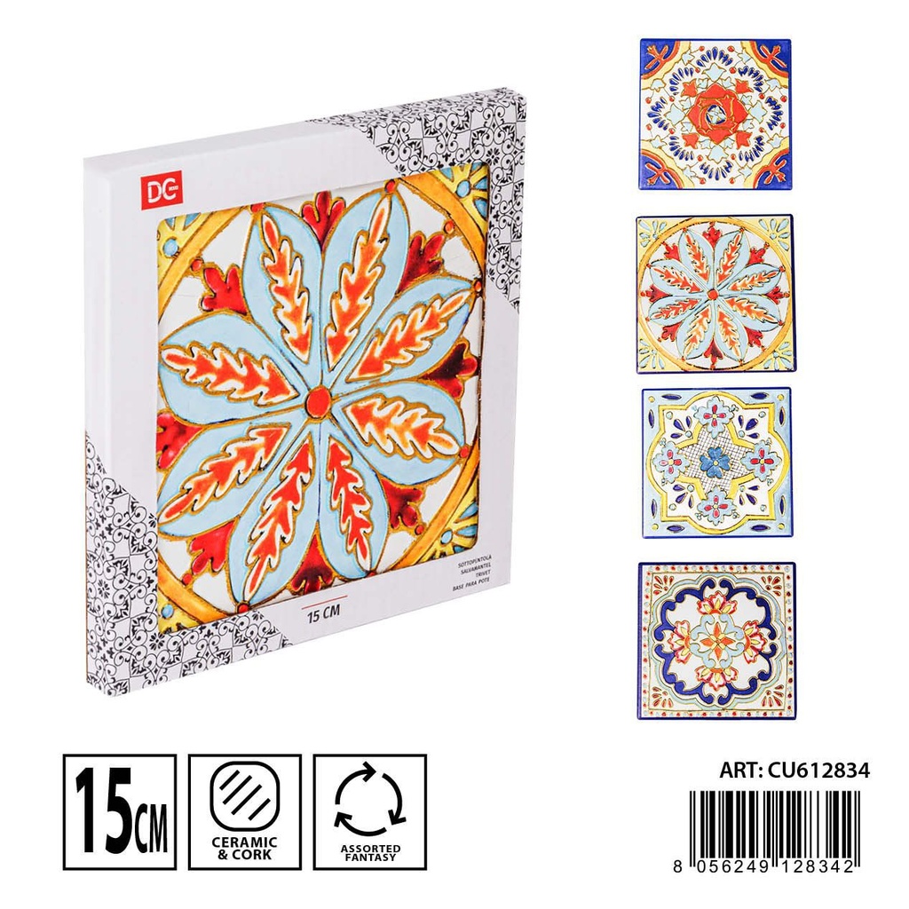 Salvamanteles de cerámica 15X15CM - Accesorios para cocina