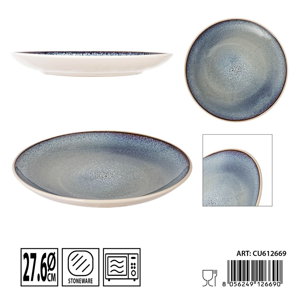 Plato plano cerámico 26.7CM - Utensilios de cerámica