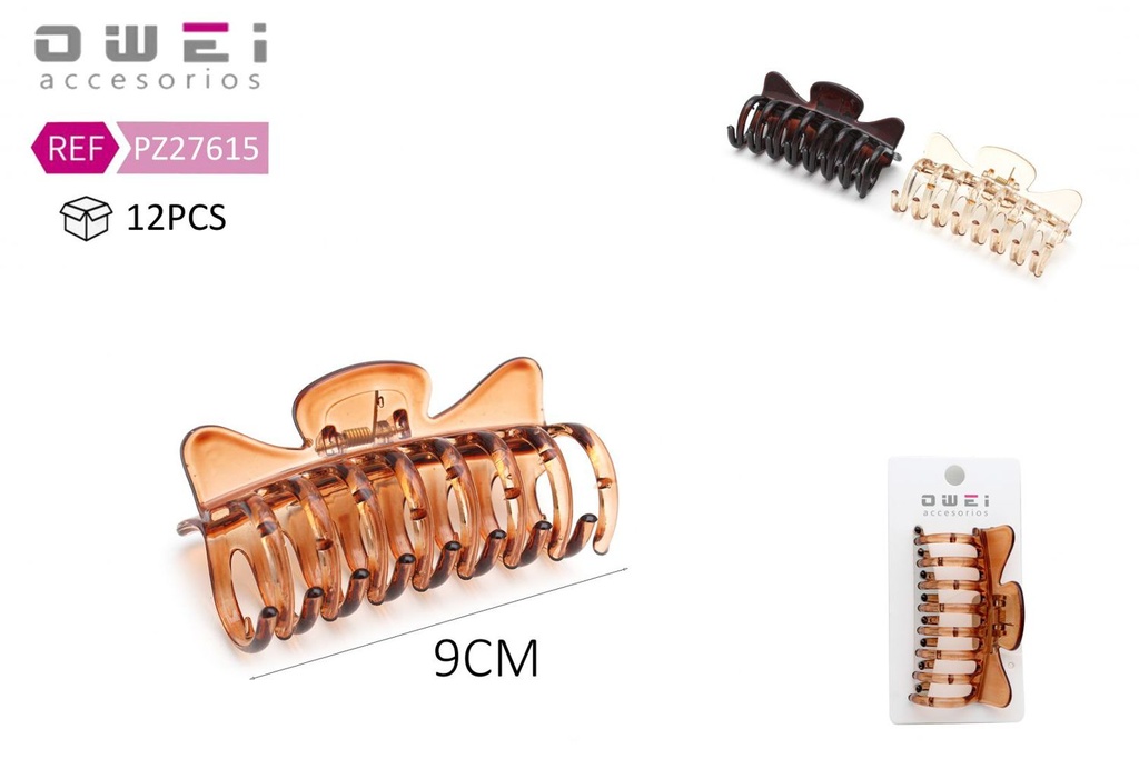 Pinza de pelo 9CM 12/U PZ27615 OW - Accesorios para el cabello