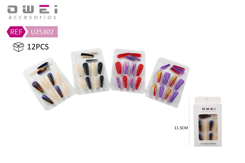 Uñas postizas 12/U U25302 OW - Uñas decorativas