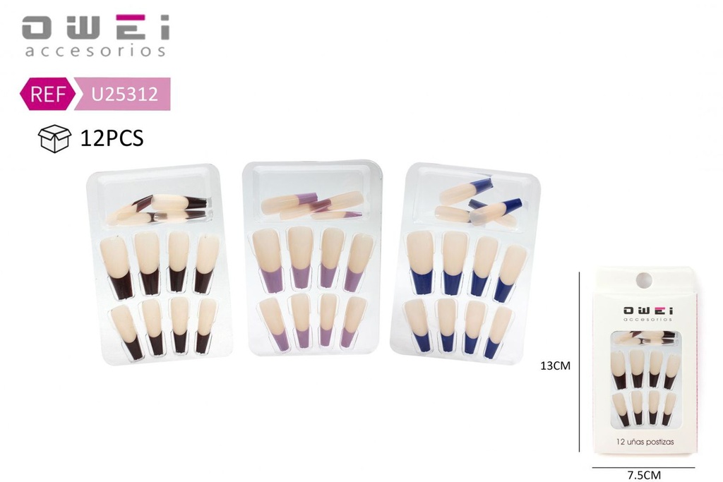 Uñas postizas 12/U U25312 OW - Uñas decorativas