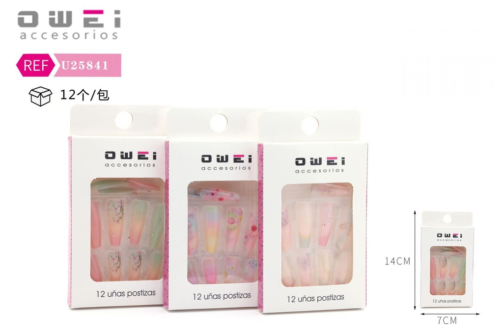 Uñas postizas 12/U U25841 OW - Uñas decorativas