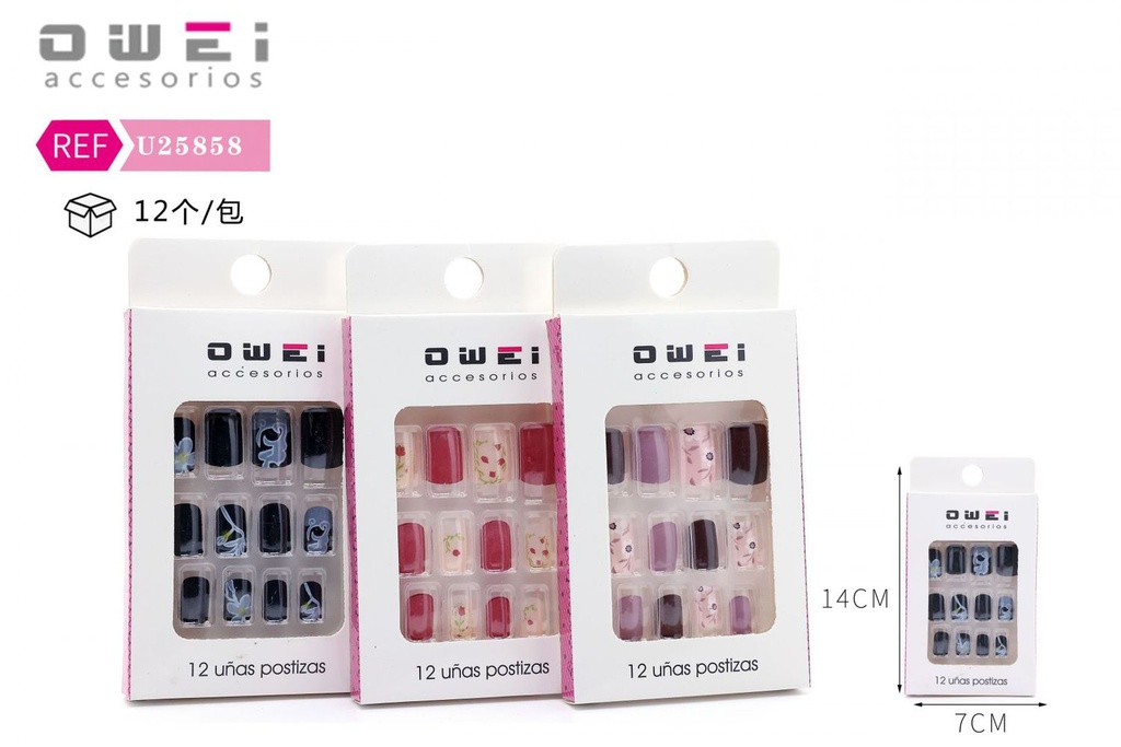 Uñas postizas 12/U U25858 OW - Uñas decorativas