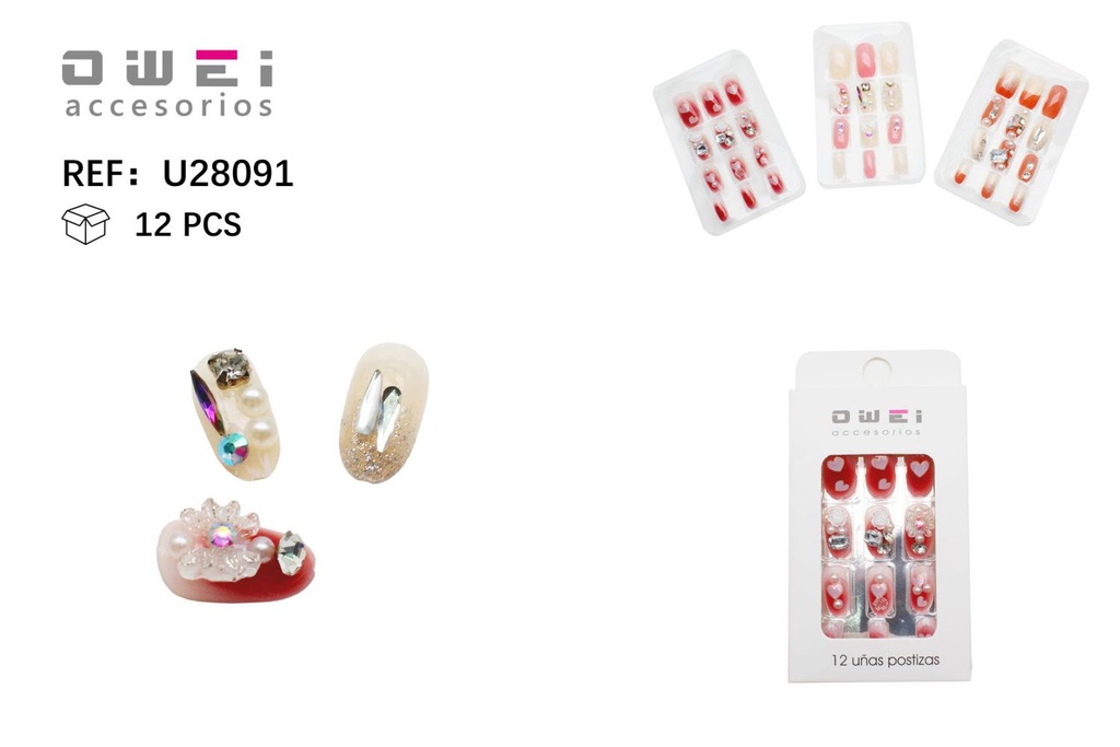 Uñas postizas 12/U U28091 OW - Uñas decorativas