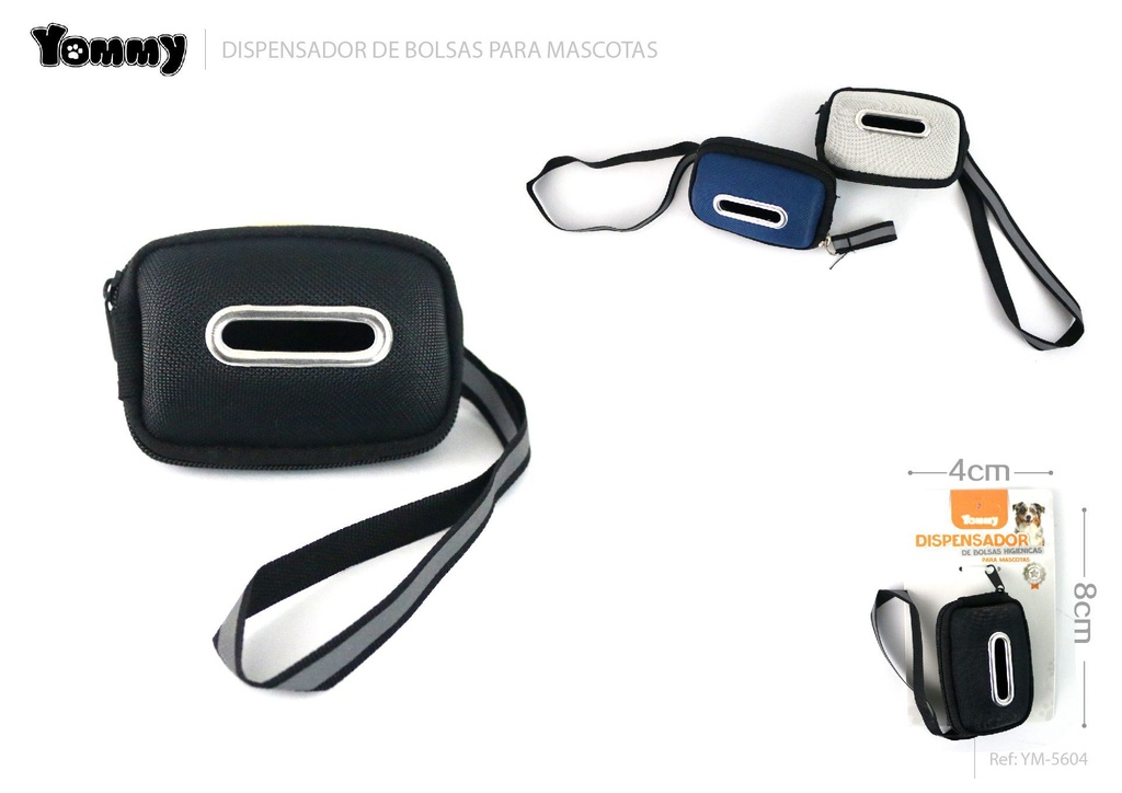 Portabolsas de basura rectangular 8x4 cm - Accesorios para mascotas