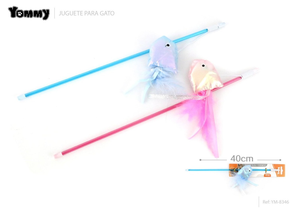 Juguete pez para gato 40cm - De estimulación y entretenimiento