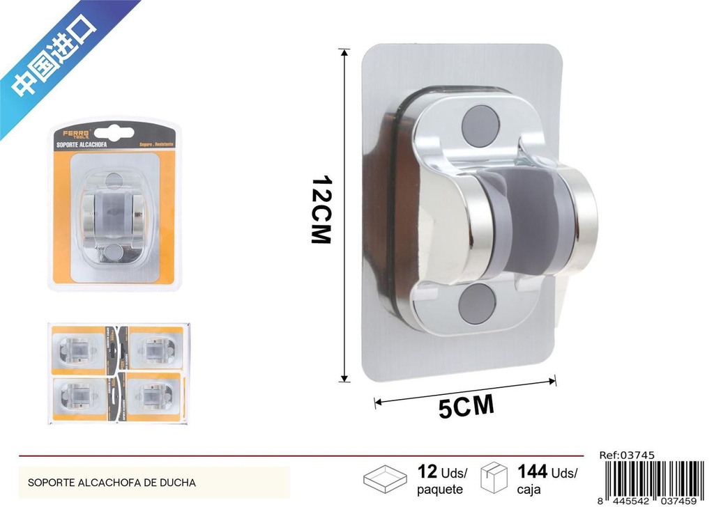Soporte alcachofa de ducha - Ferretería y soporte de ducha