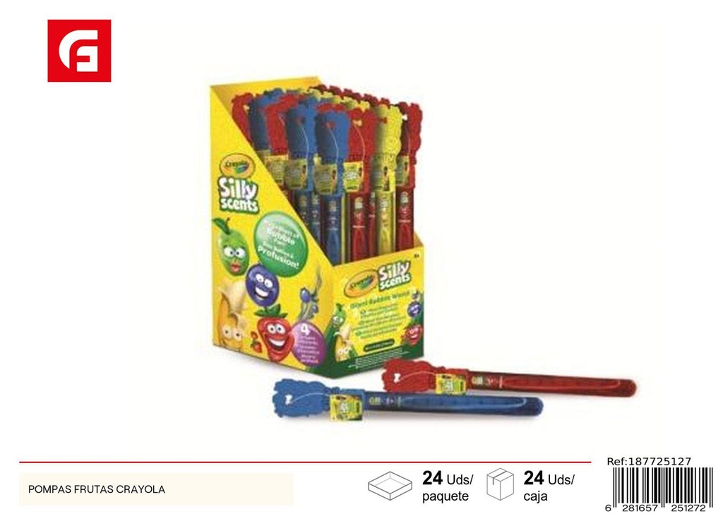 Pompitas frutas Crayola - Juguetes de pompas