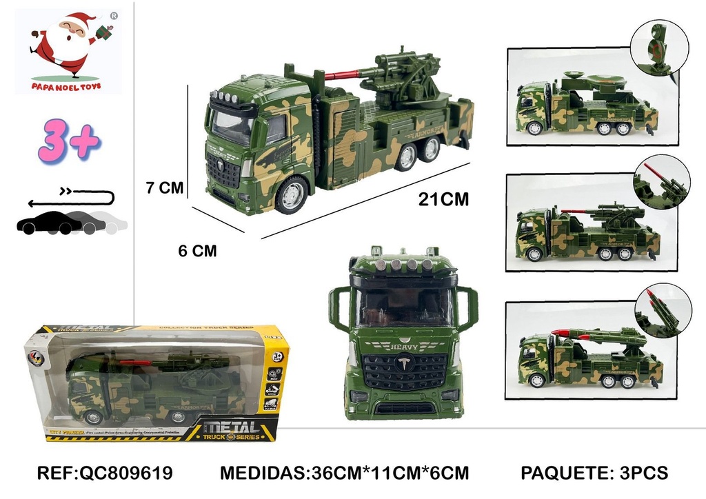 Vehículo militar 1:32 - Juguete coleccionable
