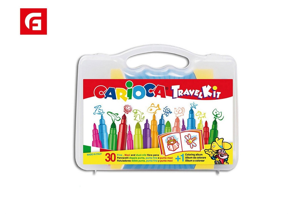 Kit de viaje de rotuladores Carioca 30 - Material escolar y rotuladores