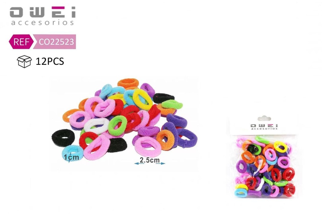 Gomitas 12 unidades CO22523 - Accesorios de pelo y moda