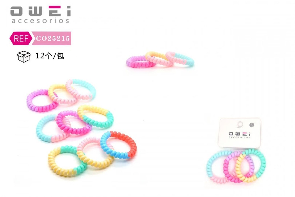 Coletero cable 12 unidades CO25215 - Accesorios de pelo y moda