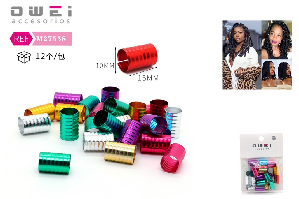 Decora pelo 12 unidades M27558 - Accesorios de pelo y moda
