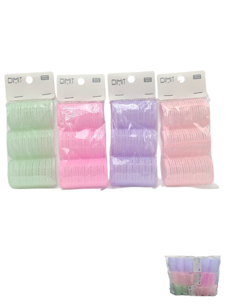 Rulos de 4 cm 12/U EP05002E - Accesorios de belleza y rulos para el cabello