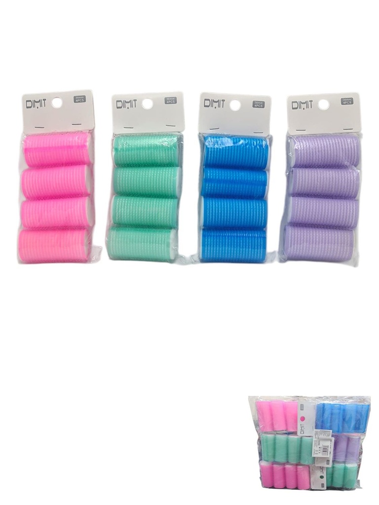 Rulos de 3 cm 12/U EP05011C - Accesorios de belleza y rulos para el cabello