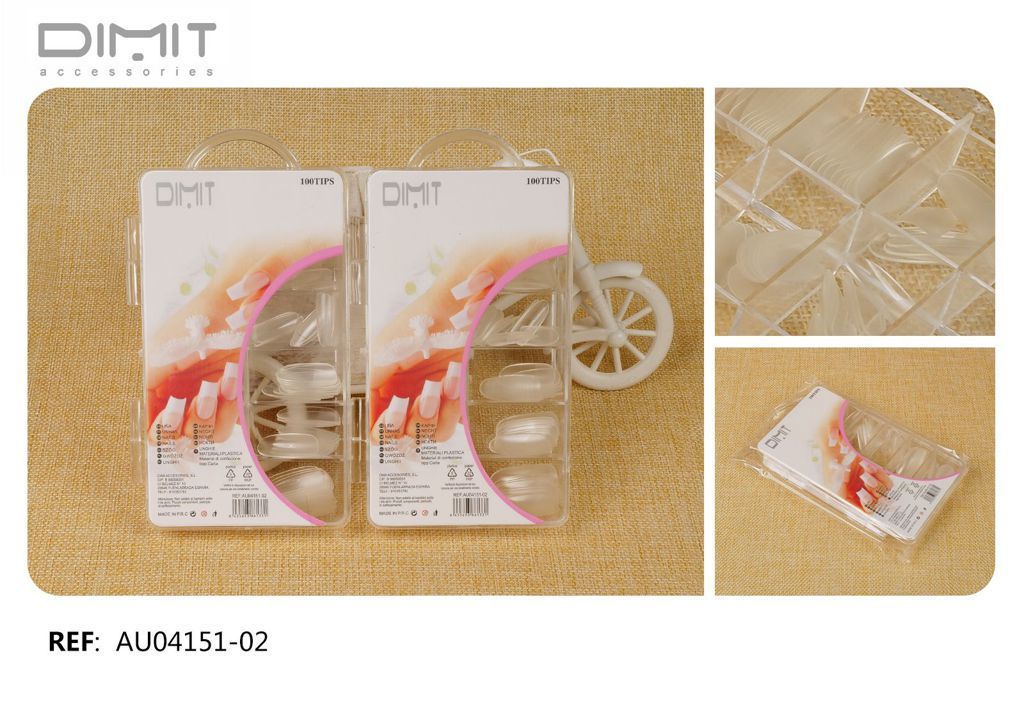 100 tips AU04151-02 - Accesorios de manicura