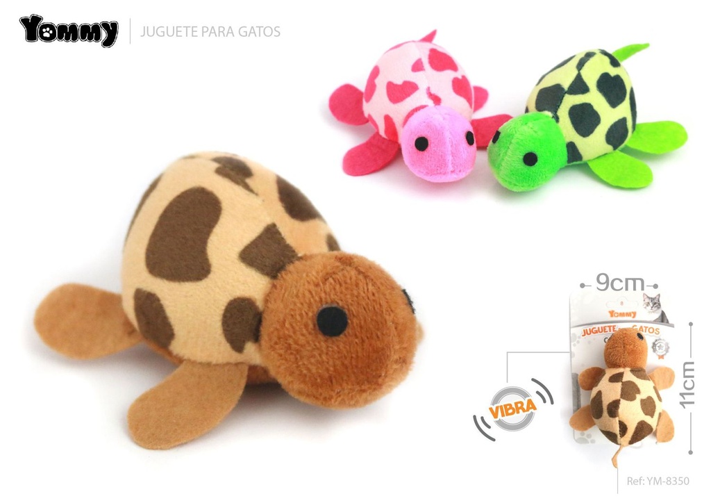 Juguetes tortuga vibrador para gatos 11*9 cm - Juguetes para mascotas
