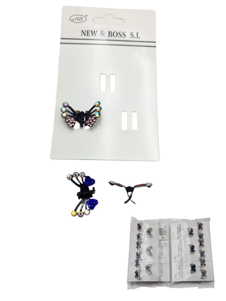 Mini pinza de metal 12 unidades - Accesorios para el cabello