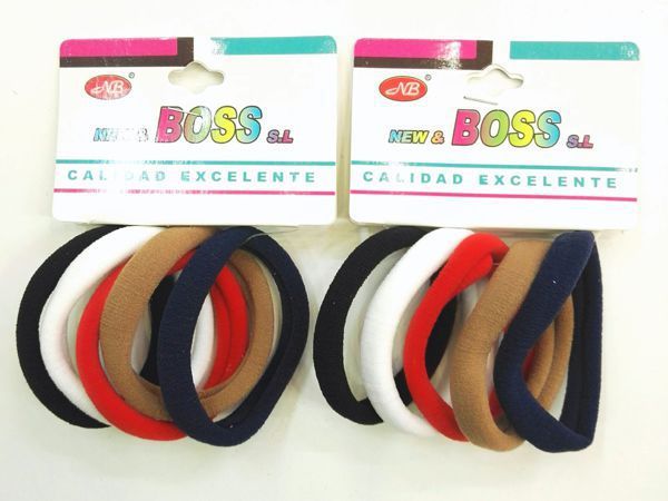 Gomas finas 6 cm 12 unidades - Accesorios para el cabello