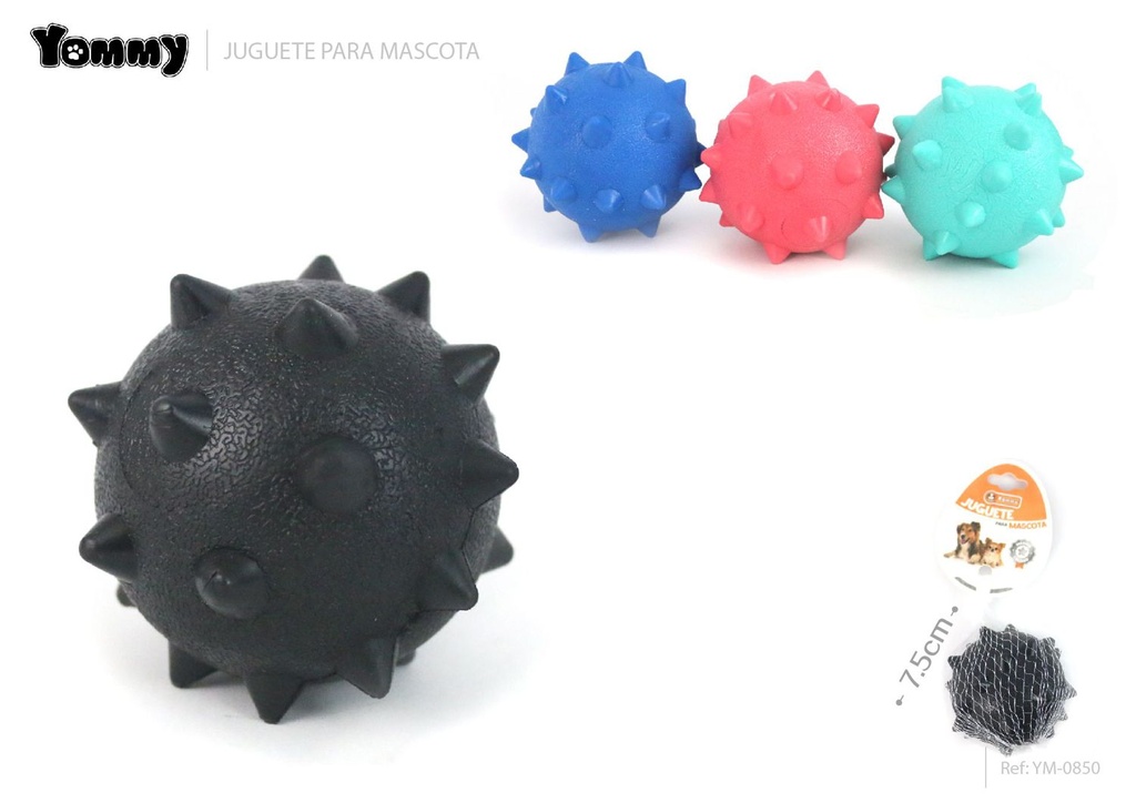 Pelota de pinchos para mascotas de 7.5 cm - Juguetes para mascotas