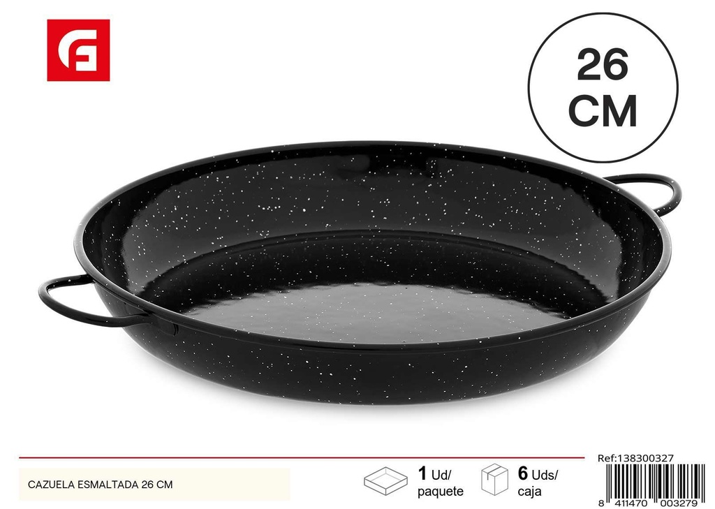 Cazuela esmaltada 26 cm - Utensilios de cocina y ollas