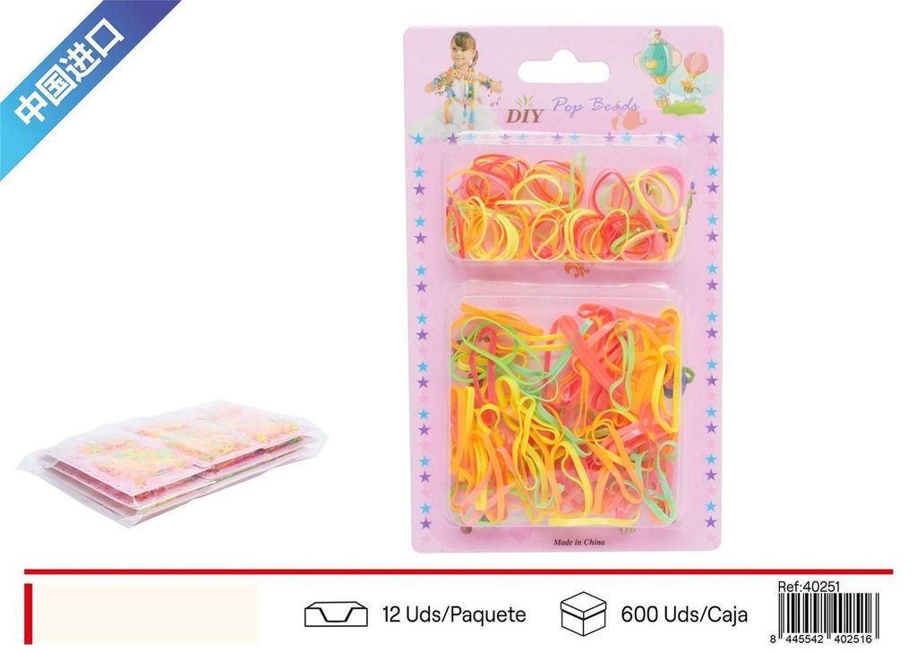 Goma de pelo fluorescente - Accesorios para peinados
