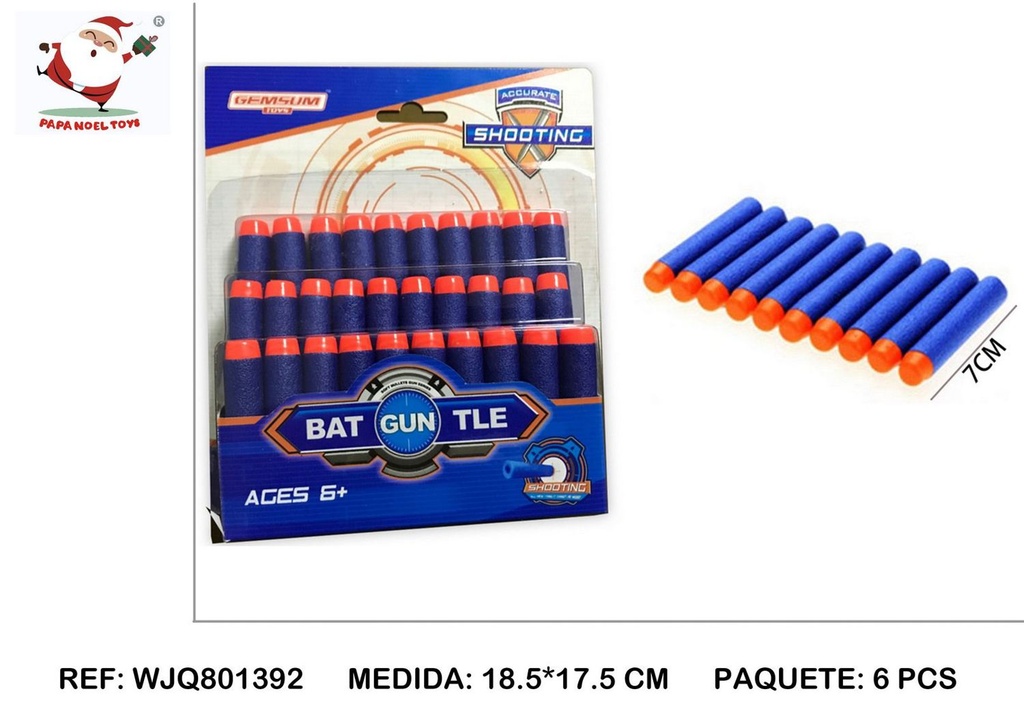 Balas blandas de 3 filas - Accesorios para juguetes