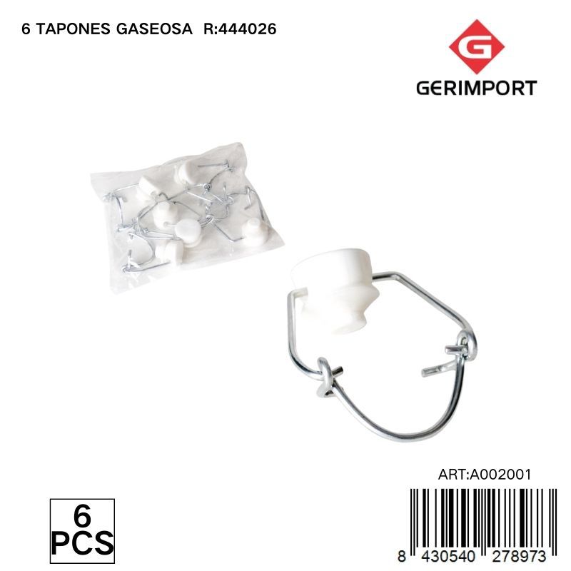 6 tapones para gaseosa R:444026 - Accesorios de cocina