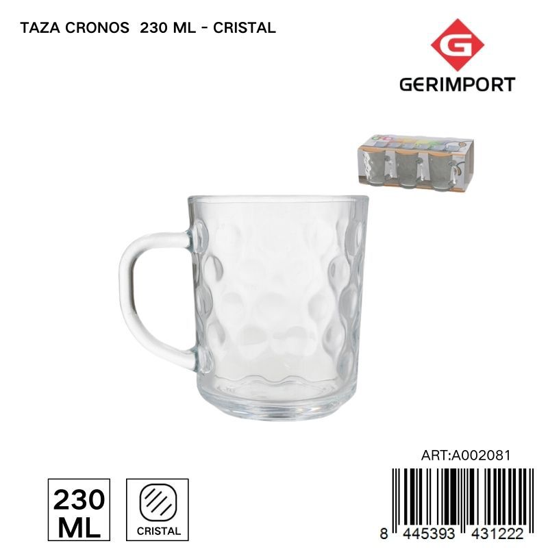 Taza Cronos 230 ml - Tarro de vidrio