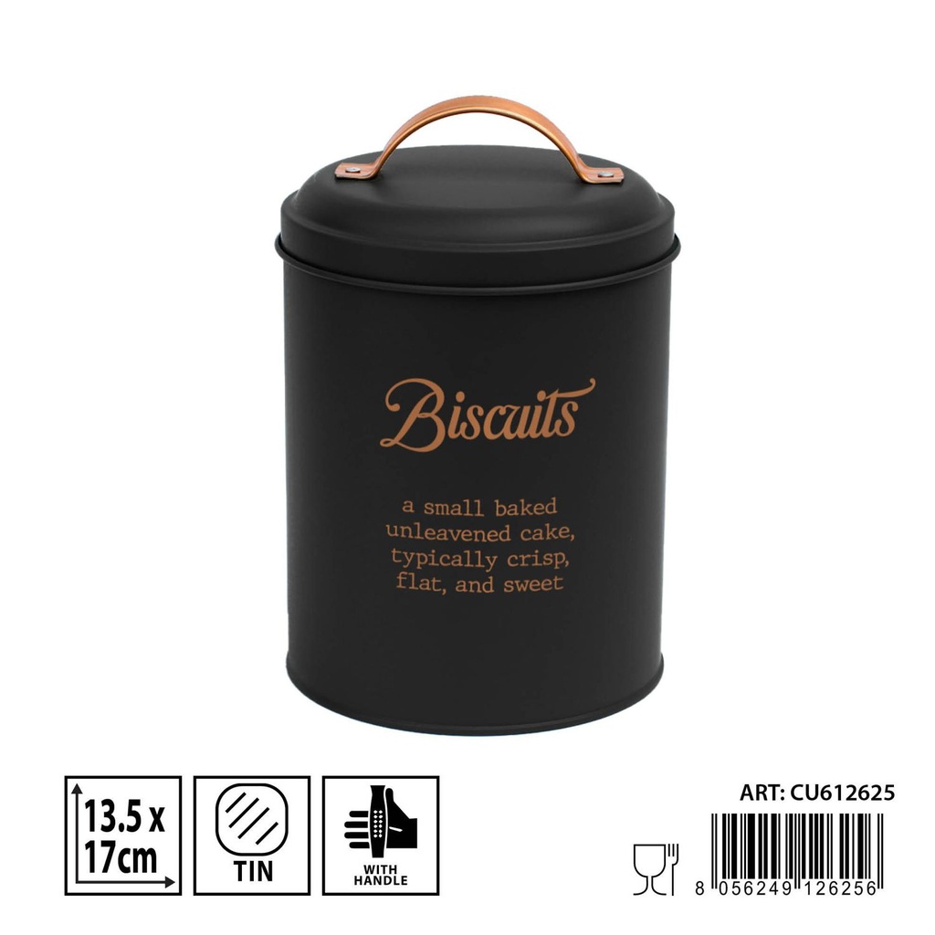 Bote negro 13,5x17 cm - Tarro organizador