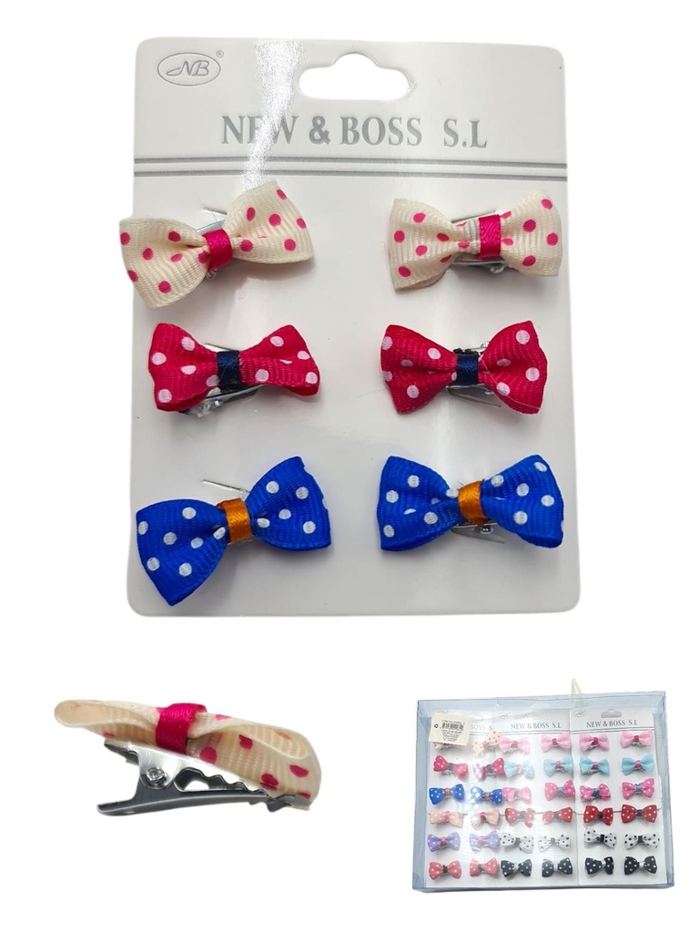 Lazito con pinza 12/u Leticia Well - Accesorios de cabello