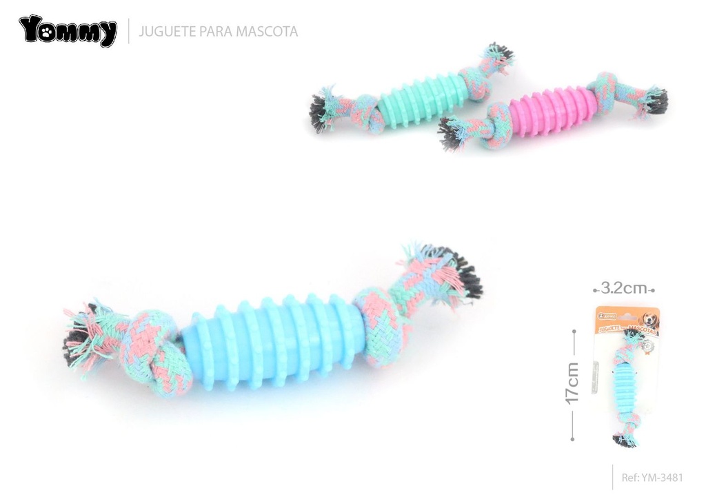 Juguete de goma para mascotas en forma de aceituna 17x3.2 cm - Accesorios para mascotas