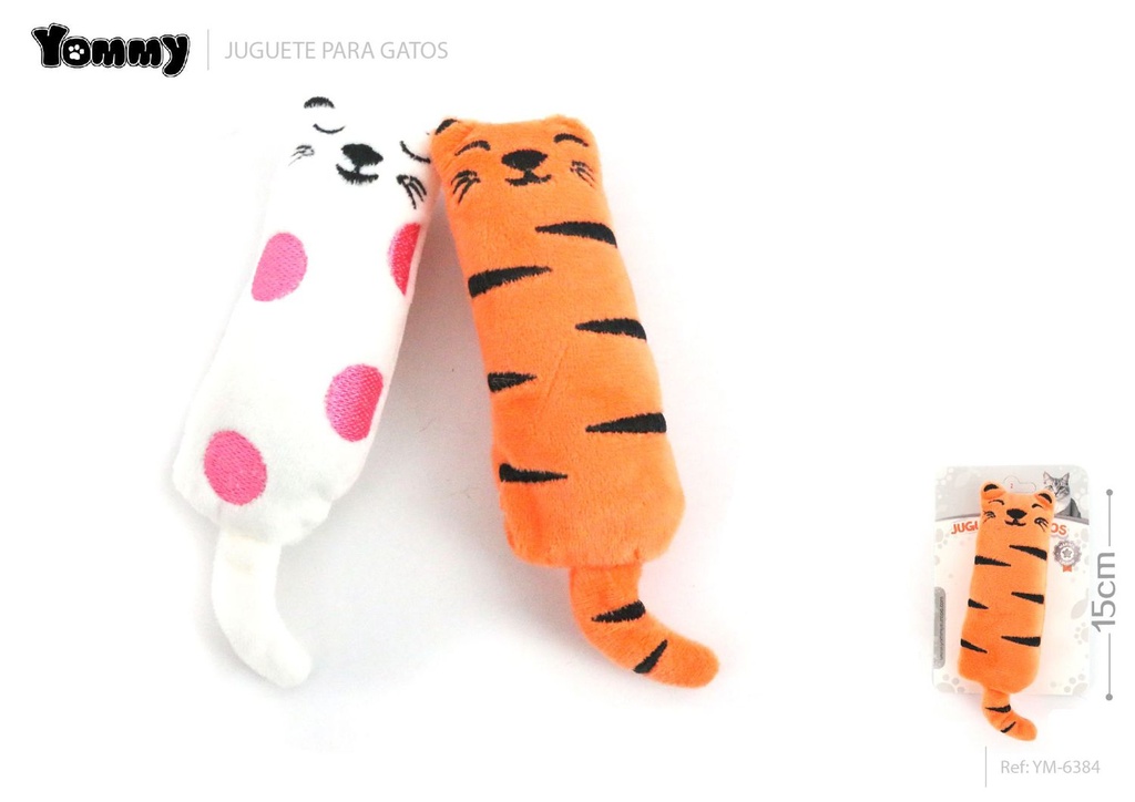 Juguete de peluche para gato 15 cm - Juguetes para gatos y diversión felina