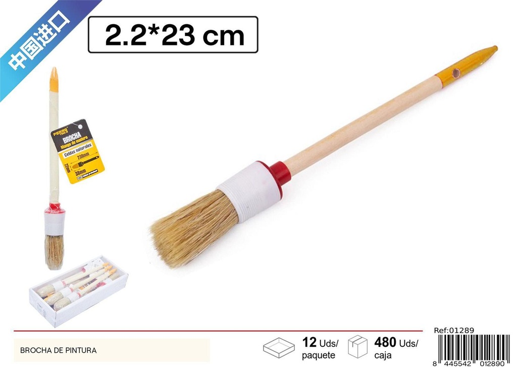 Brocha de pintura número 4 - Herramientas de ferretería y brochas