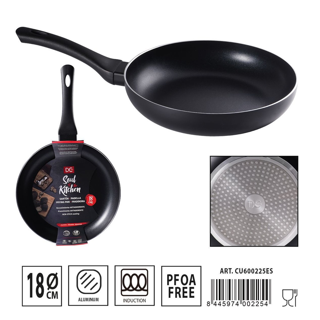 Sartén antiadherente para inducción 18 cm - Utensilios de cocina