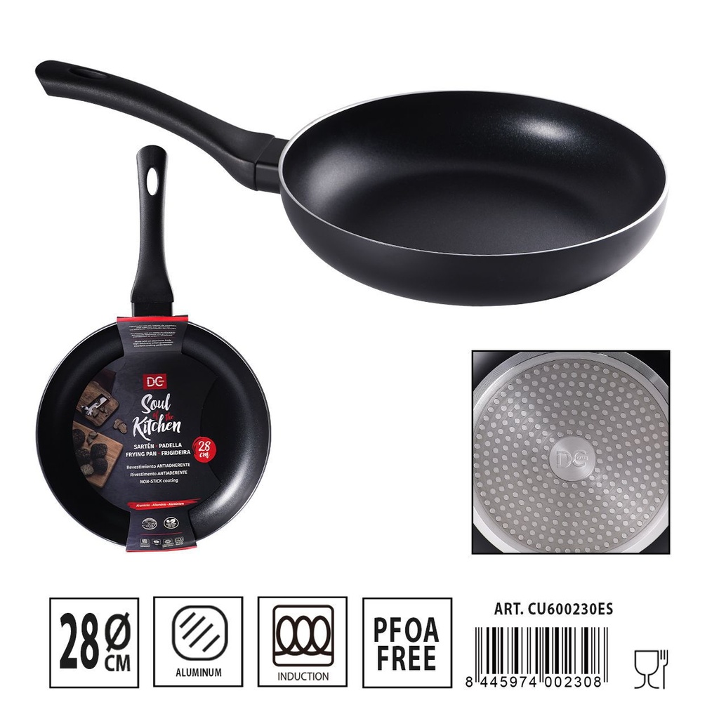 Sartén antiadherente para inducción 28 cm - Utensilios de cocina