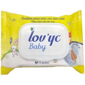 20 toallitas húmedas con aloe vera - Toallitas desechables para cuidado de la piel