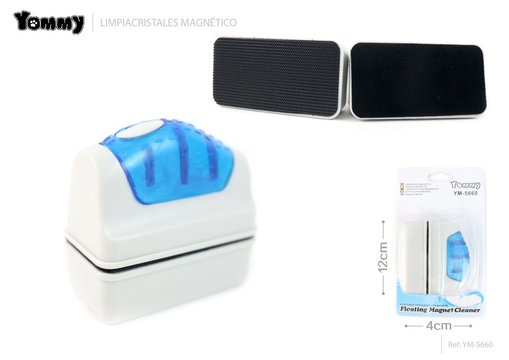 Cepillo magnético para acuario 8.8x3.8x5.3 cm - Accesorios para acuarios