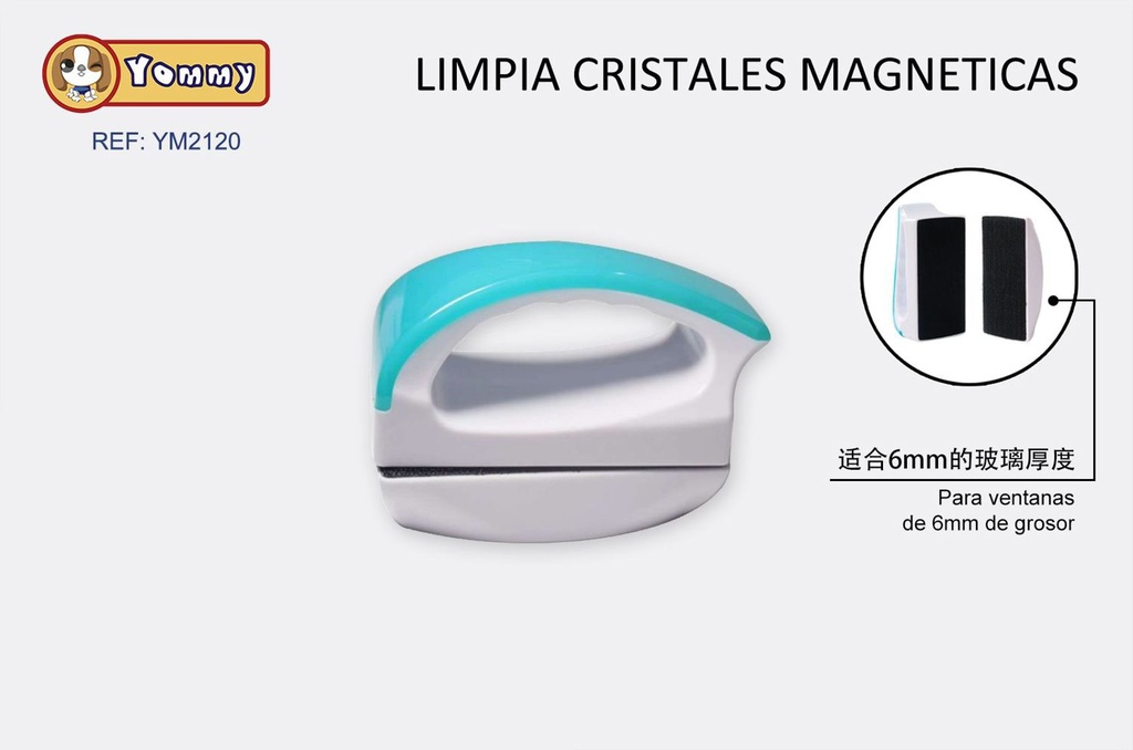 Limpia vidrio magnético 6 mm - Accesorios para acuarios