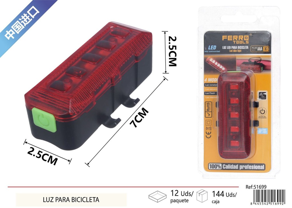 Luz multifuncional para bicicleta - Accesorios para bicicletas