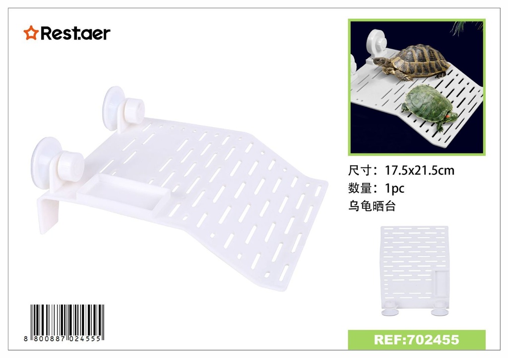 Plataforma para tortugas 17.5x21.5 cm - Accesorios para acuarios