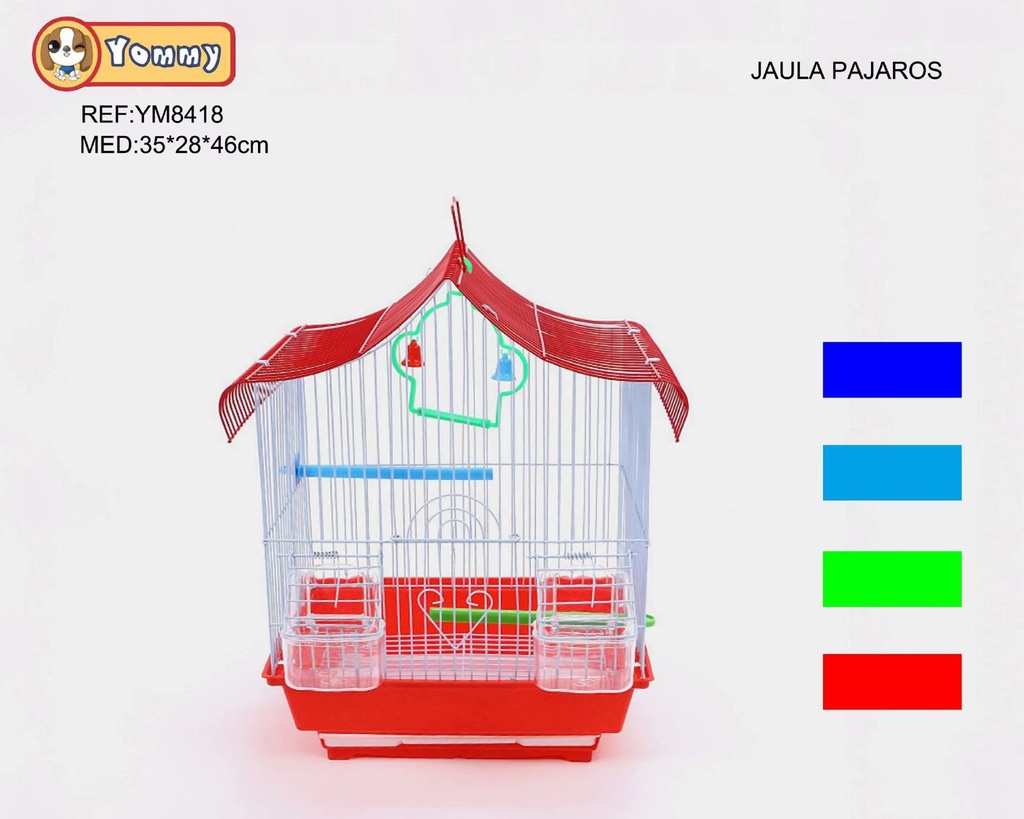 Jaula para pájaros 35x28x46cm - Accesorios para mascotas