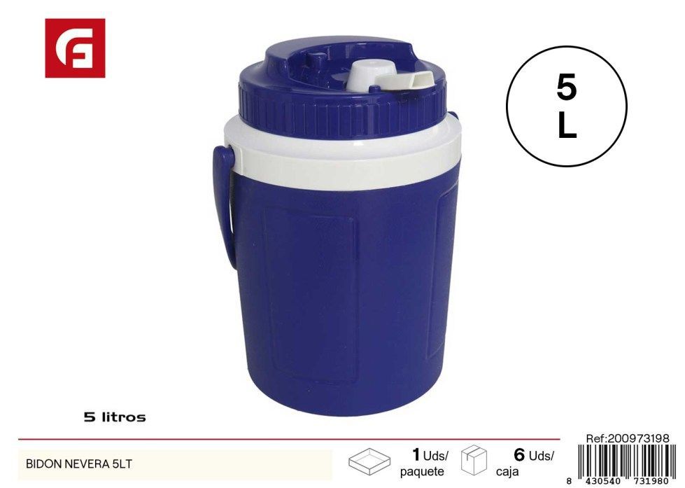 Bidón para agua de 5L - Accesorios de verano