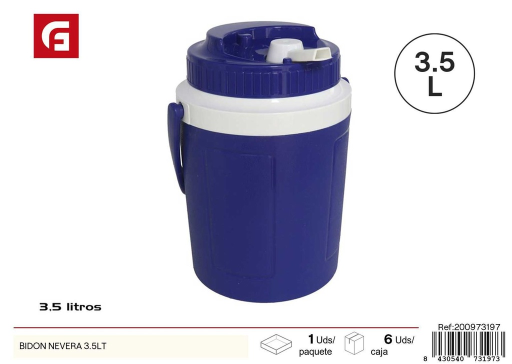 Bidón para agua de 3.5L - Accesorios de verano